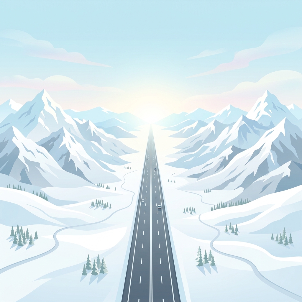 Road representing a transformation journey
